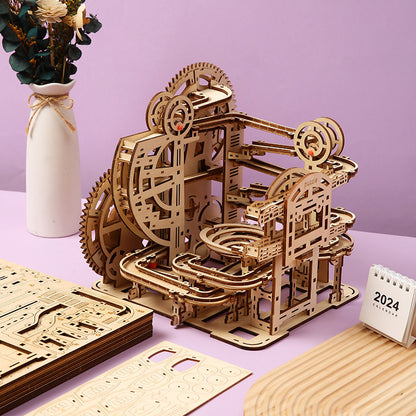 Bead maze assembly toy