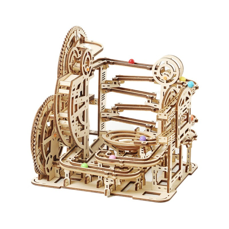 Bead maze assembly toy