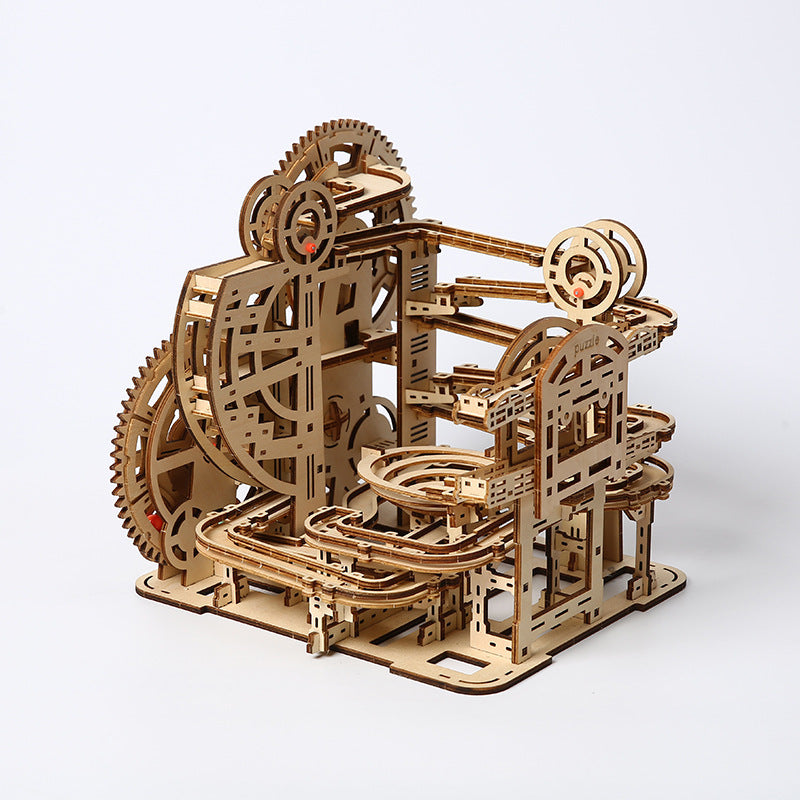 Bead maze assembly toy