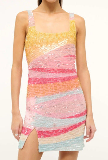 Beaded Backless Dress