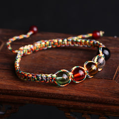 Colorful five-element bead bracelet