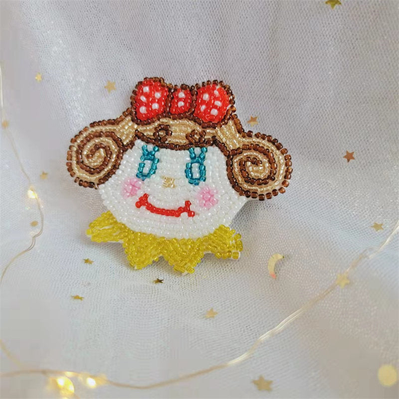 Beaded Brooch