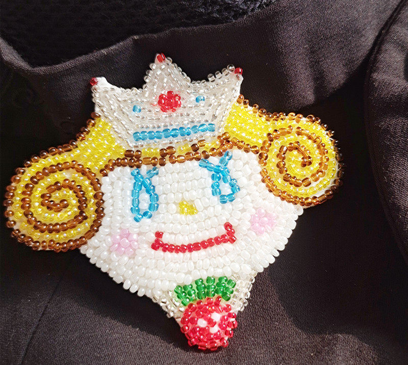 Beaded Brooch