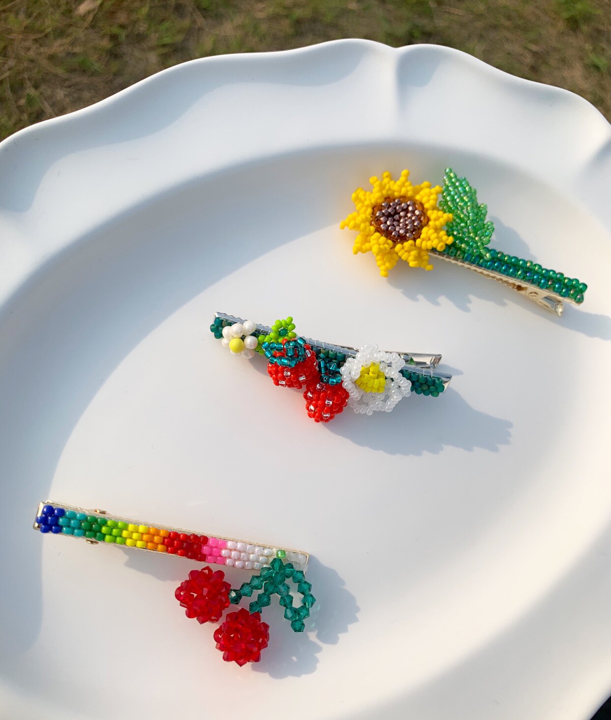 Beaded Hair Clip