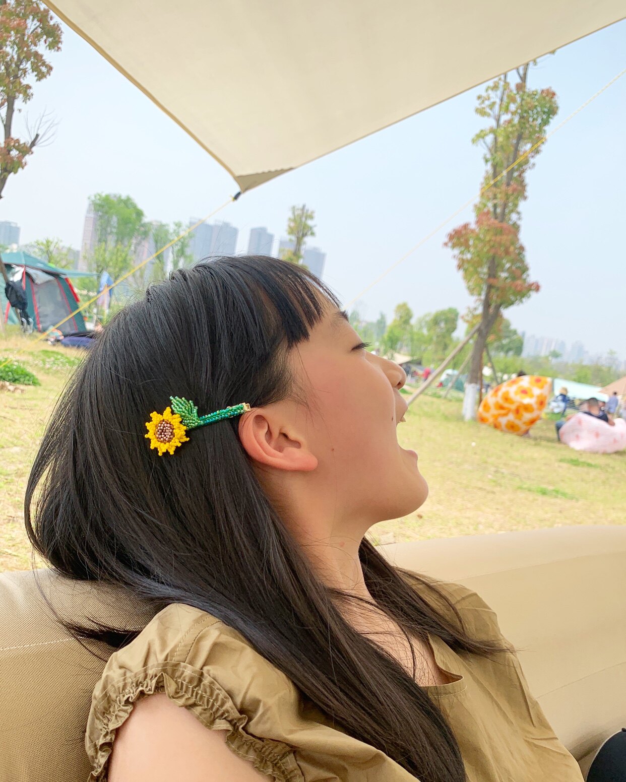 Beaded Hair Clip