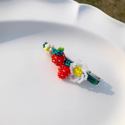 Beaded Hair Clip