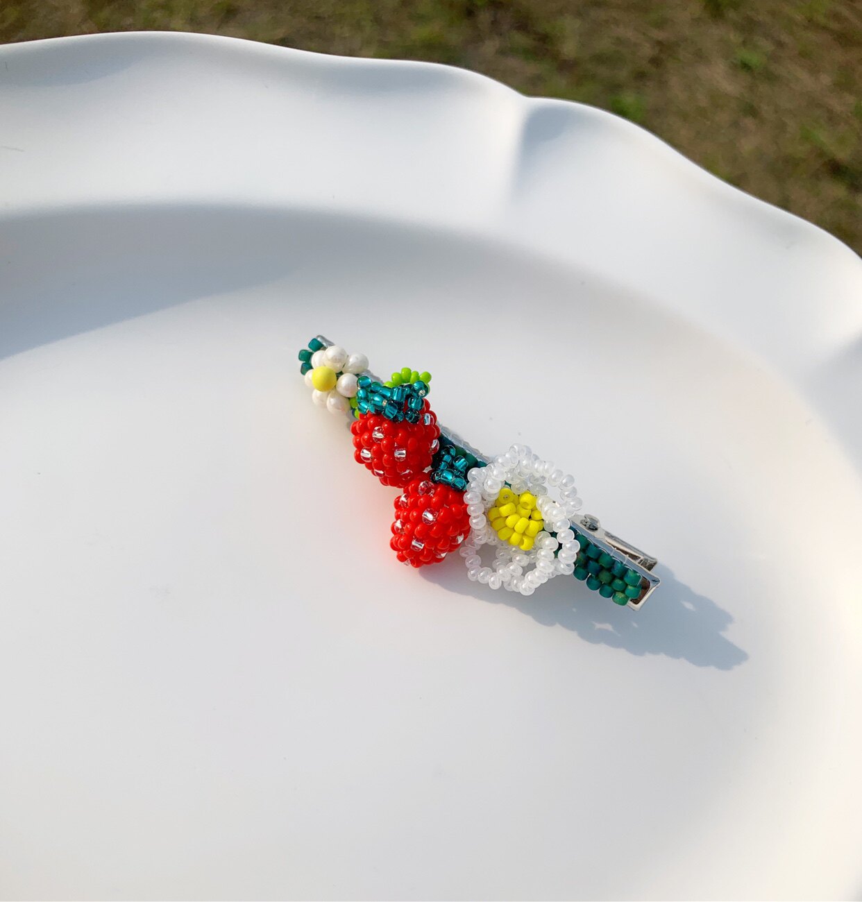 Beaded Hair Clip