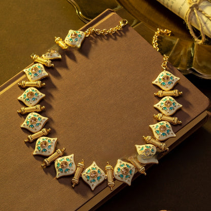 Beaded necklace jewelry set