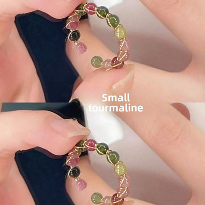 Beaded open ring