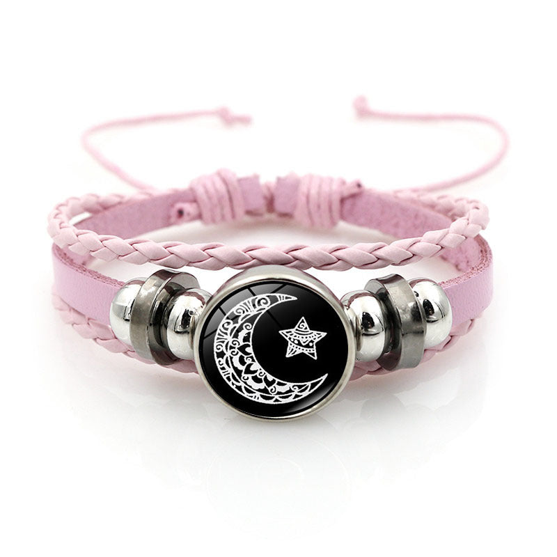 beaded woven bracelet