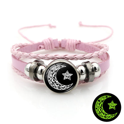 beaded woven bracelet