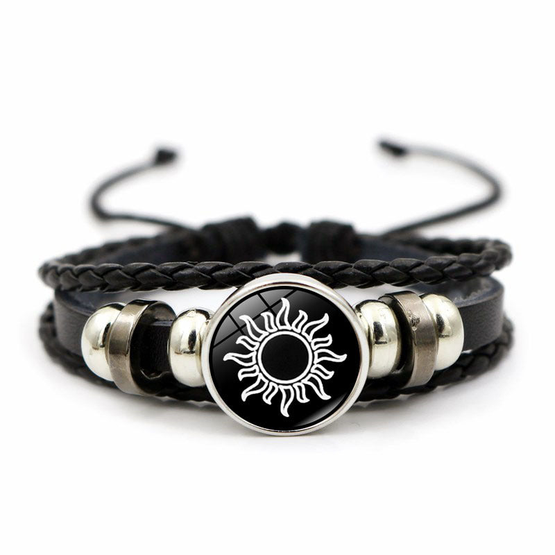 beaded woven bracelet