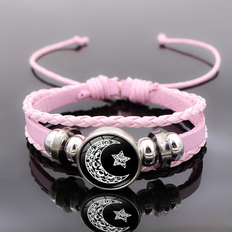 beaded woven bracelet