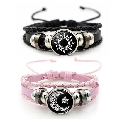 beaded woven bracelet