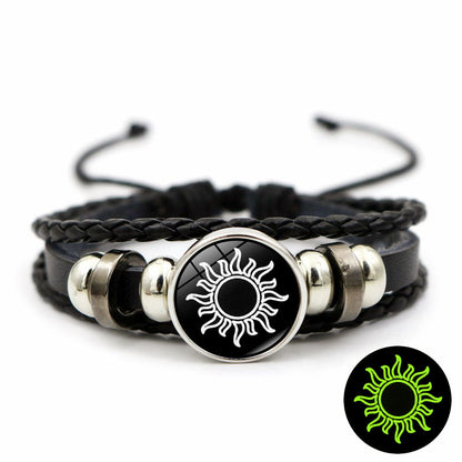 beaded woven bracelet