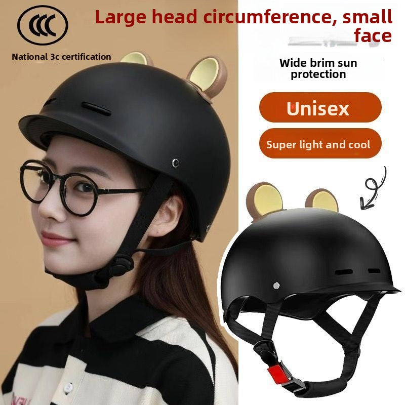 Bear Ears Half Helmet for Electric Bike