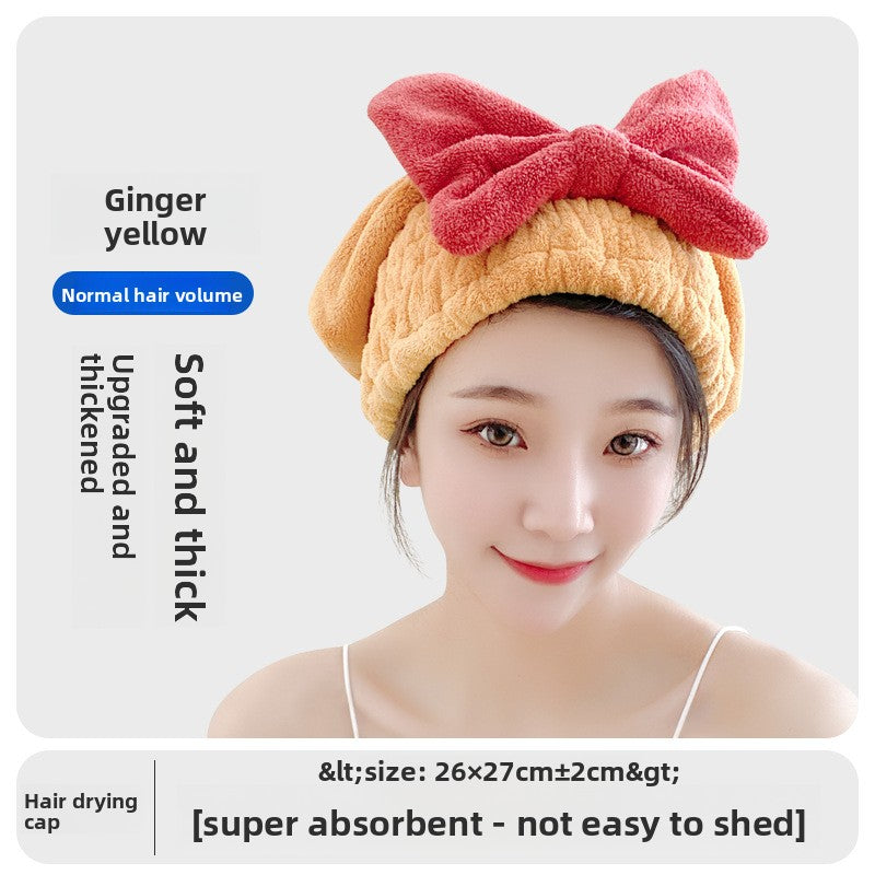 Bear Pattern Hair Drying Cap