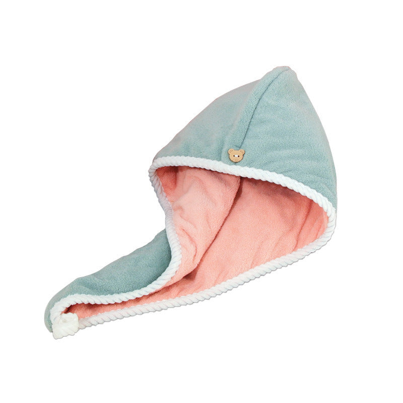 Bear Pattern Hair Drying Cap