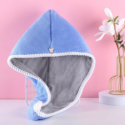 Bear Pattern Hair Drying Cap