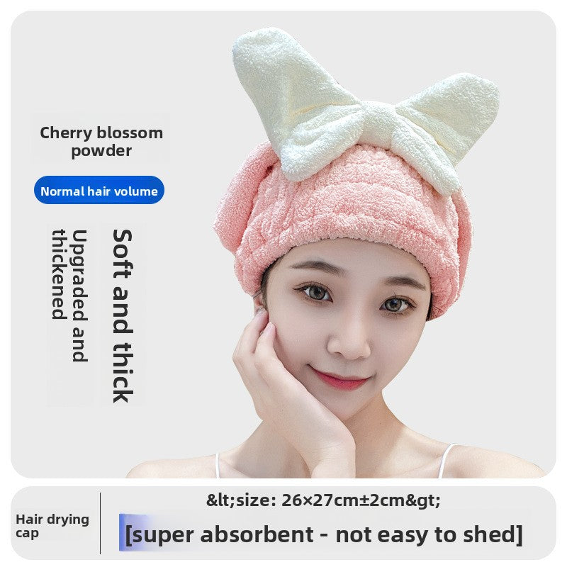 Bear Pattern Hair Drying Cap