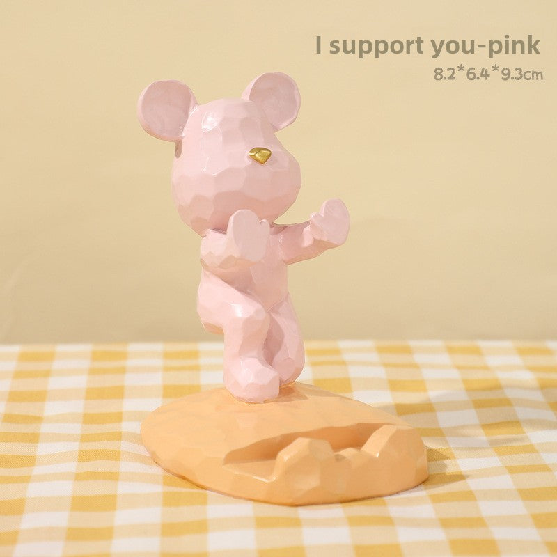 Bear-Shaped Phone Stand
