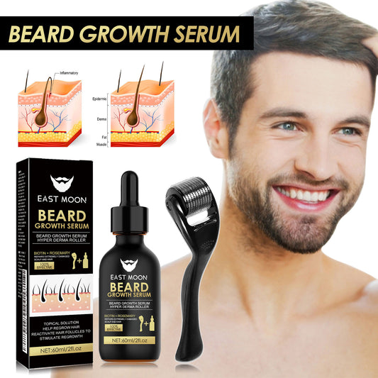 Beard Care Essence Set with Facial Roller