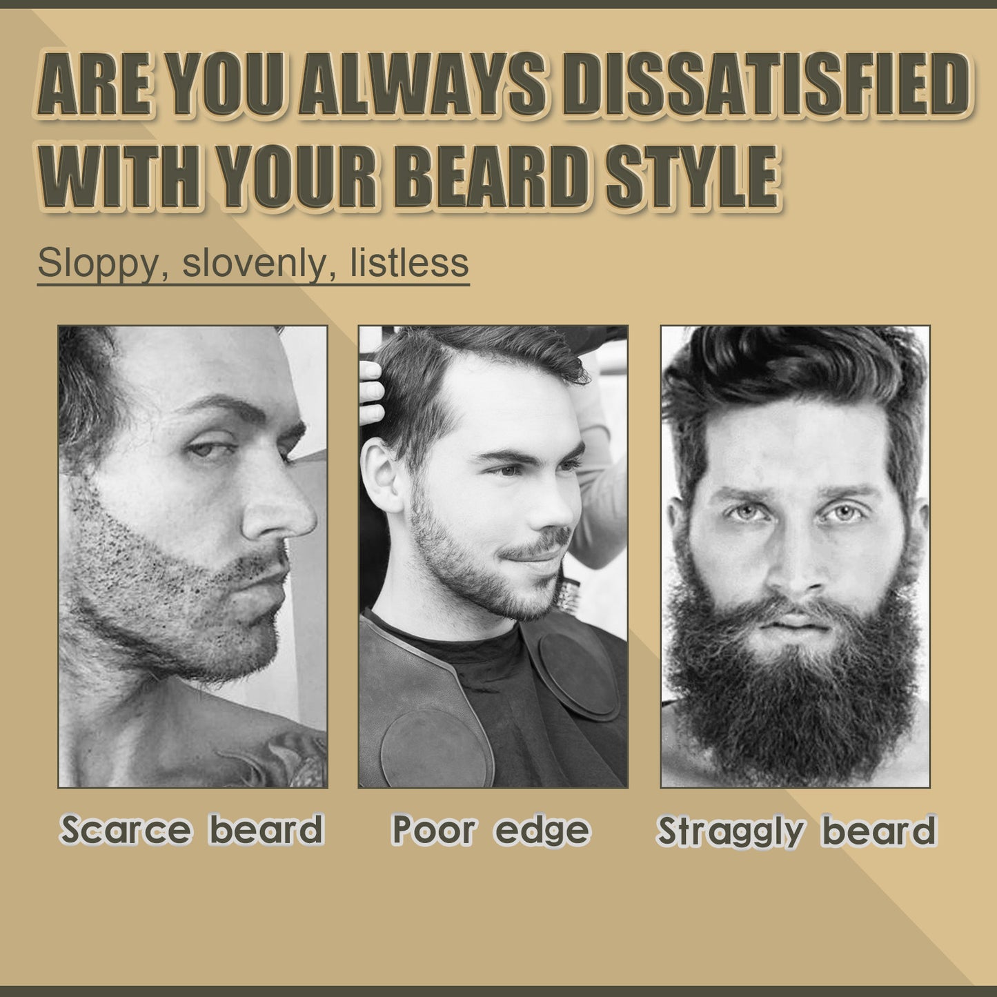 Beard Filling Pen with Brush for Men