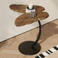 Walnut color black frame