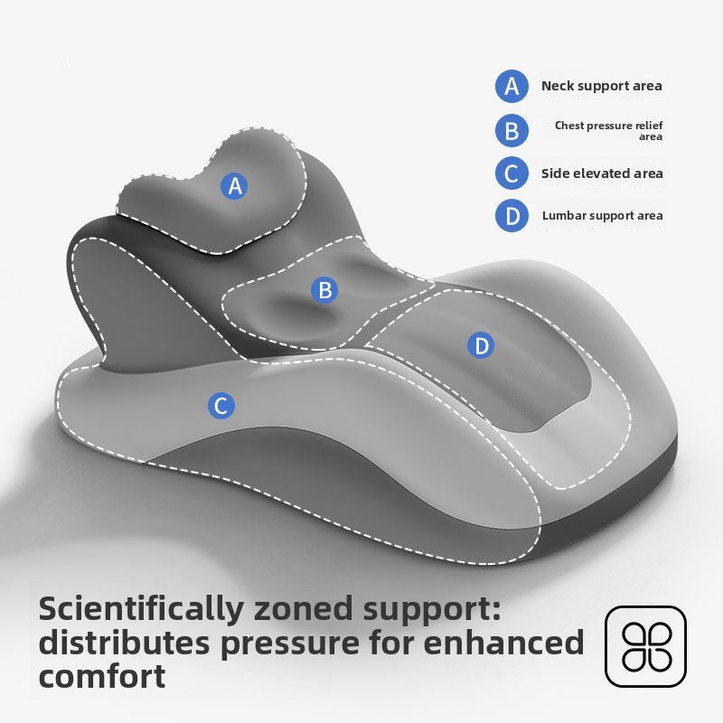 Bedside prone sleeping pillow