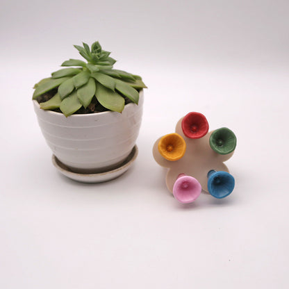 Bee Insect Drinking Cup with Resin Flower