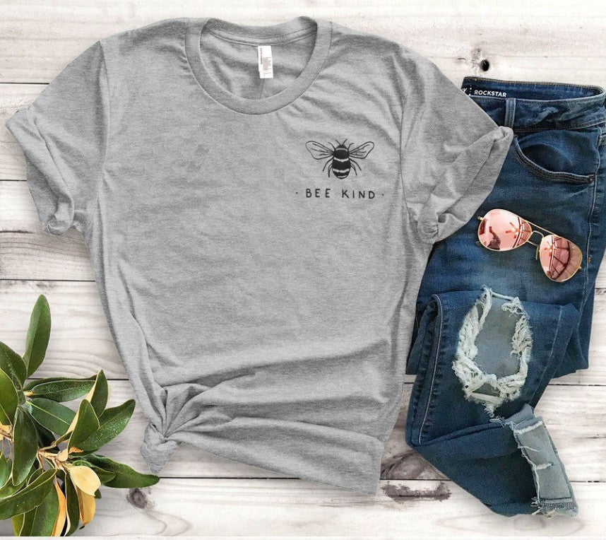 Bee Print Cotton T-Shirt