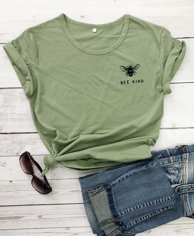 Bee Print Cotton T-Shirt