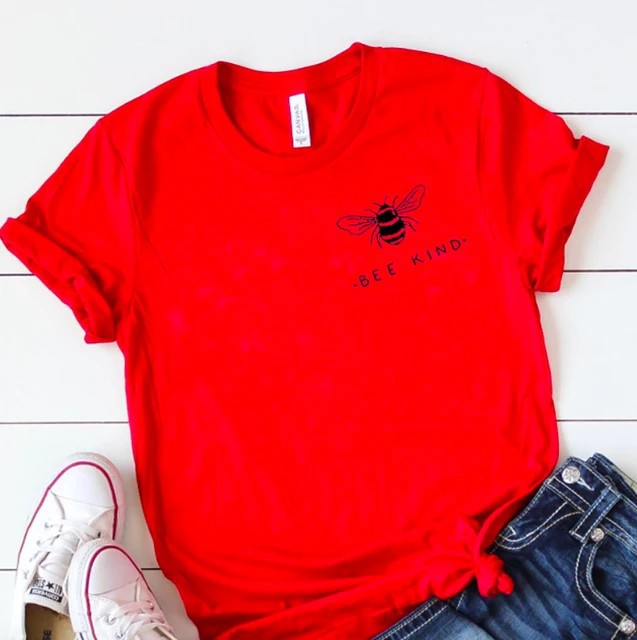 Bee Print Cotton T-Shirt