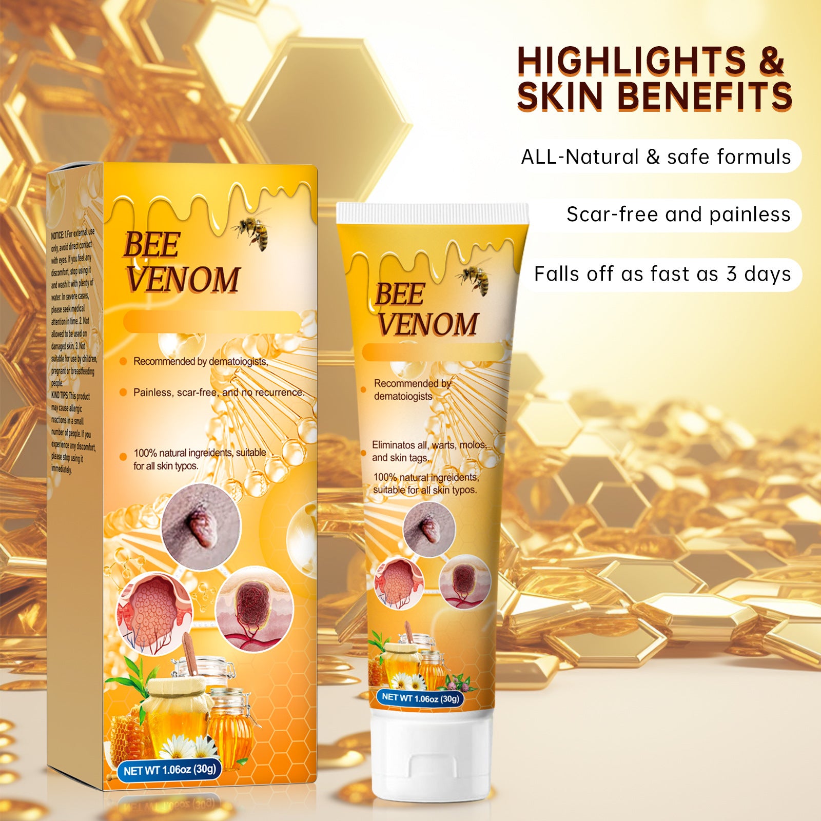 Bee Venom Moisturizing Skin Care Cream