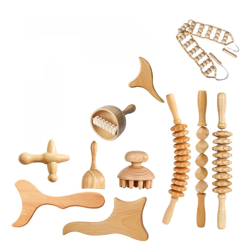Beech Wood Massage Set