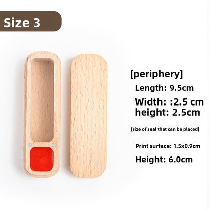 Beech Wood Seal Storage Box