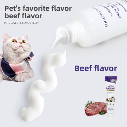Beef Flavor Pet Toothpaste for Cats and Dogs