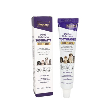 Beef Flavor Pet Toothpaste for Cats and Dogs
