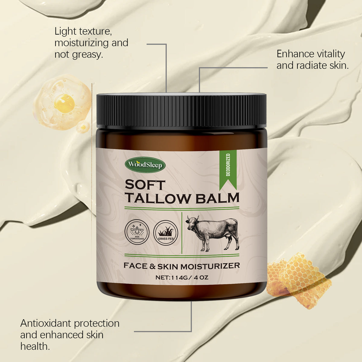 Beef Tallow Moisturizing Cream