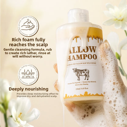 Beef Tallow Shampoo for Moisturizing and Frizz Control