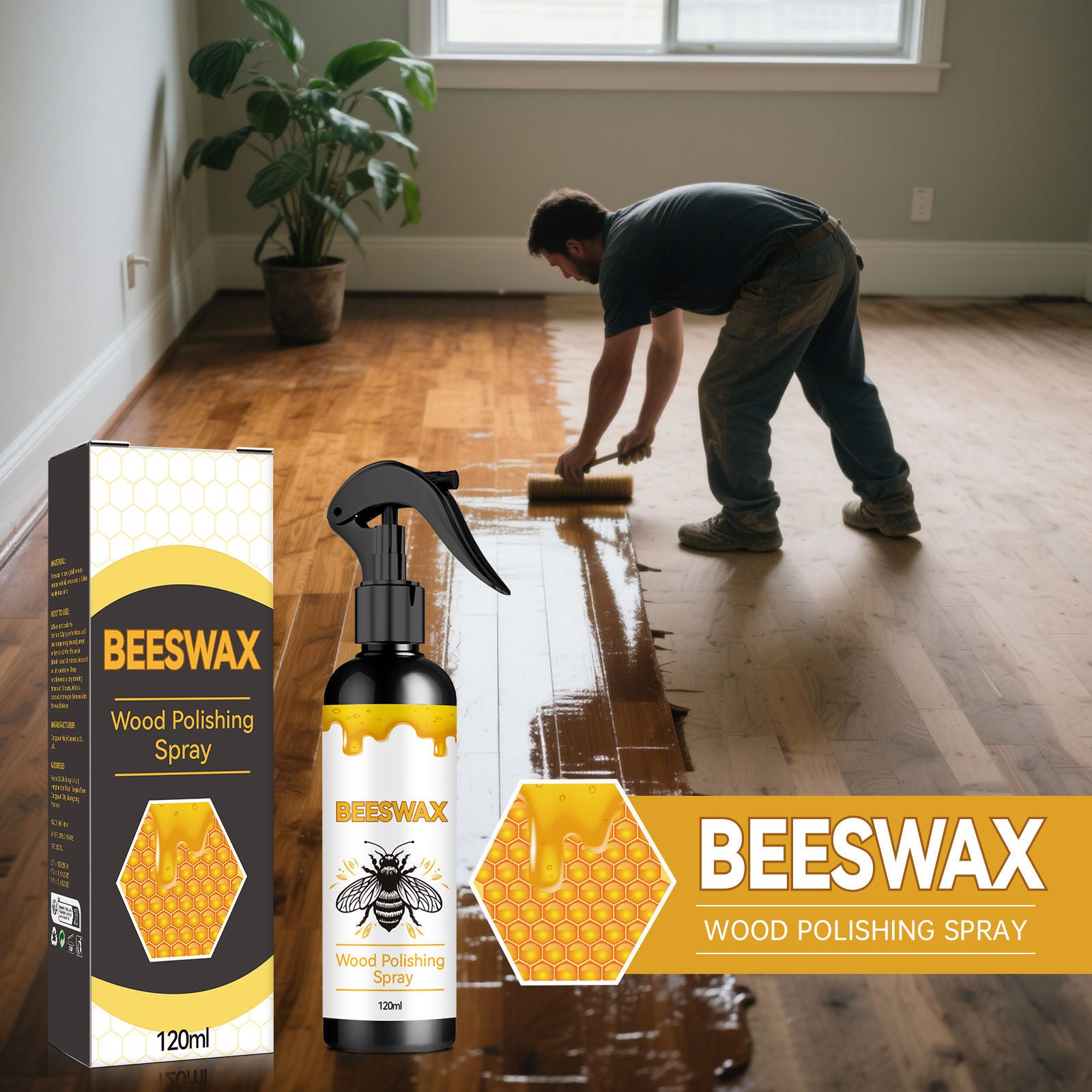 Beeswax Wood Polishing Spray