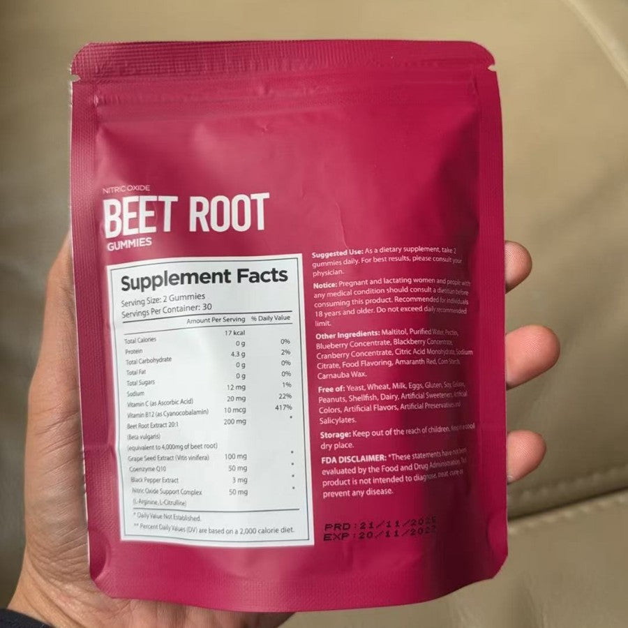 Beetroot Gummies Biotin Supplement