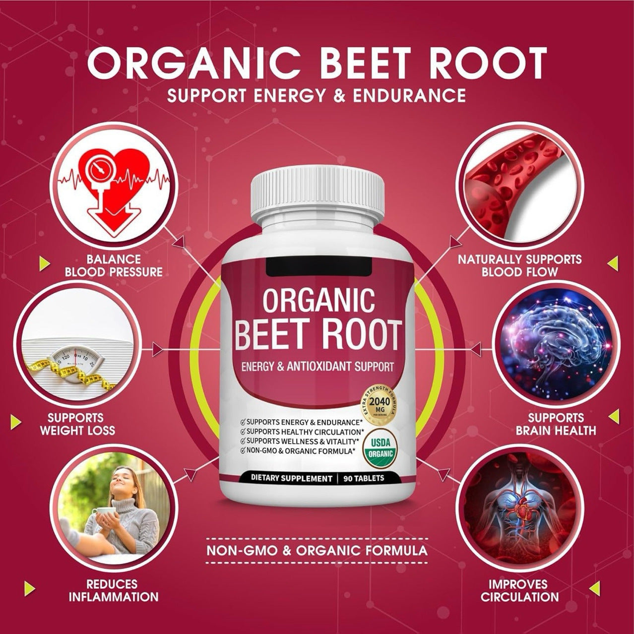 Beetroot Tablets Dietary Supplement