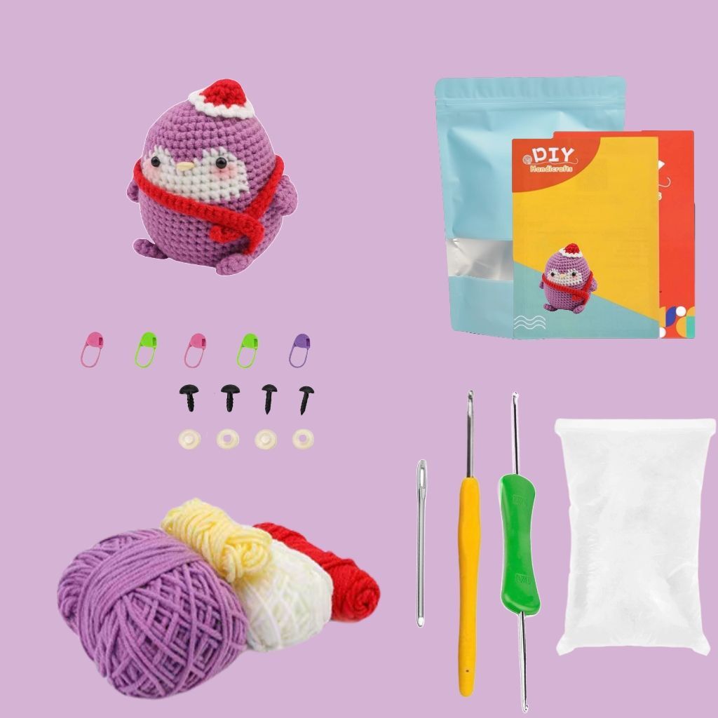Beginner Crochet Animal Doll DIY Kit