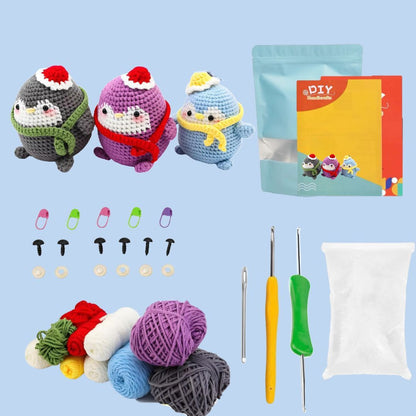 Beginner Crochet Animal Doll DIY Kit