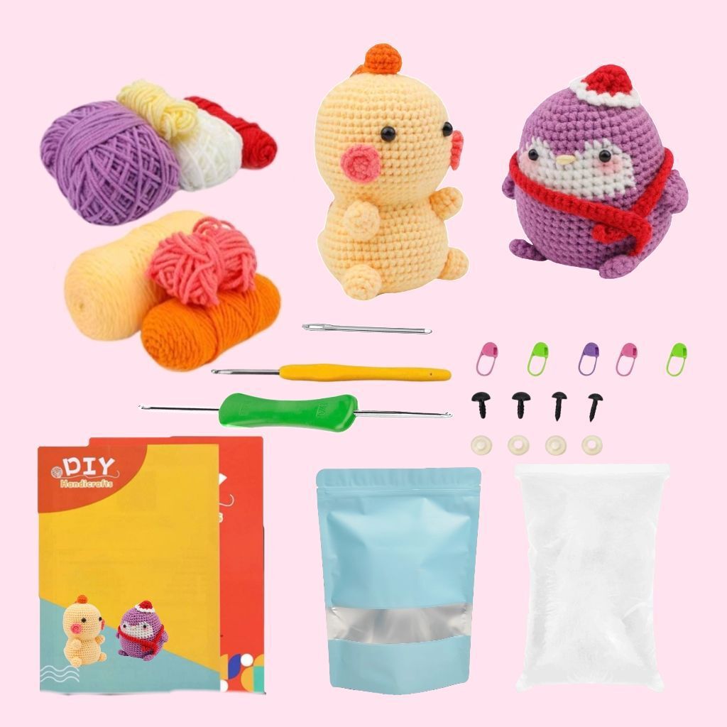 Beginner Crochet Animal Doll DIY Kit