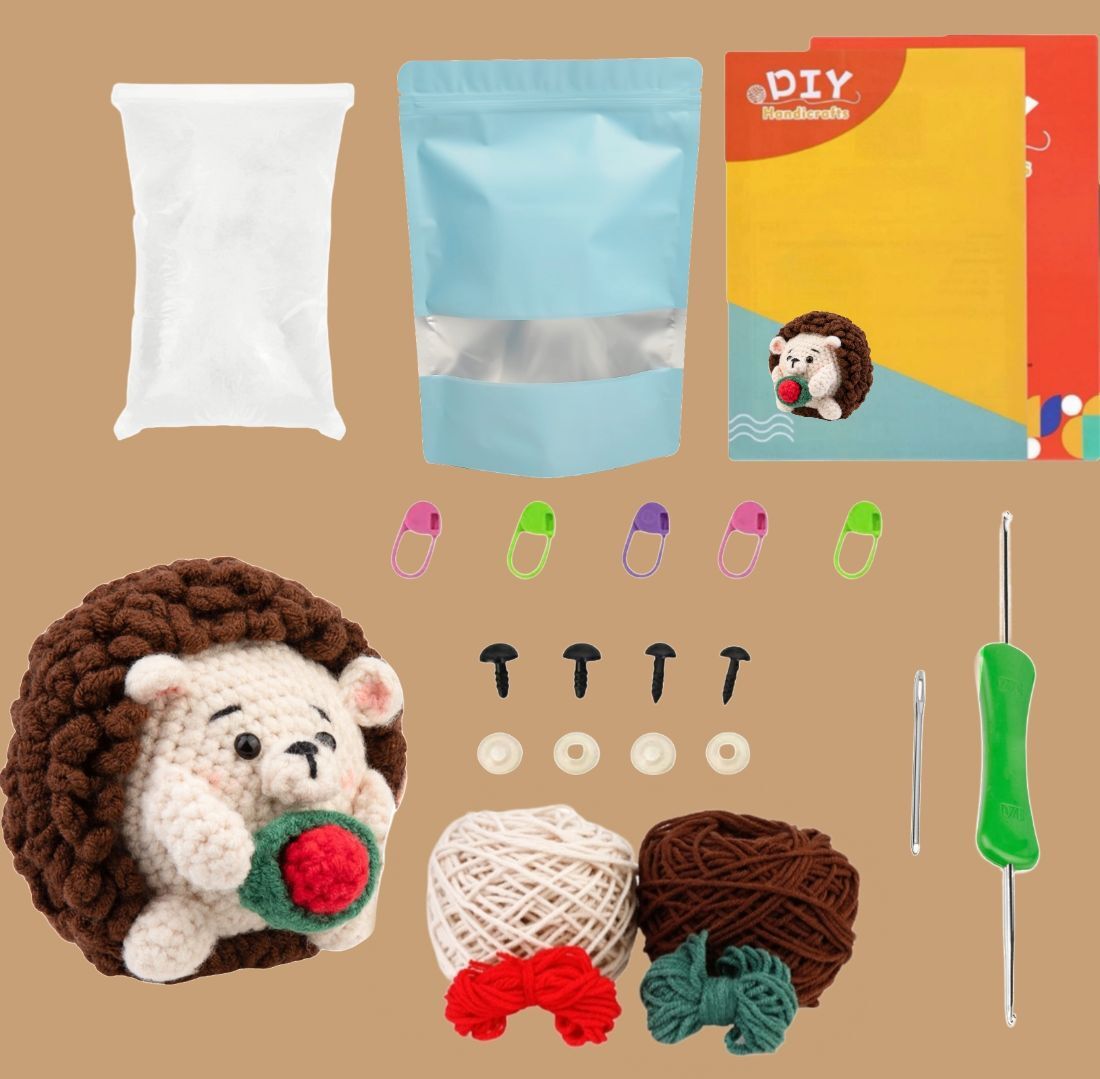 Beginner Crochet Animal Doll DIY Kit