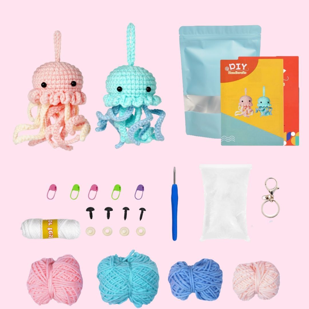 Beginner Crochet Animal Doll DIY Kit