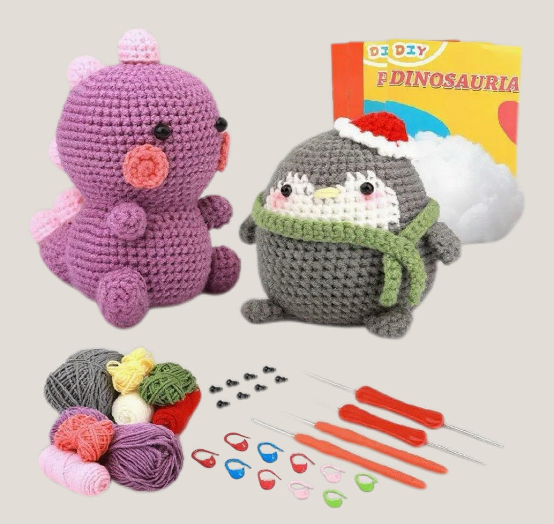 Beginner Crochet Animal Doll DIY Kit