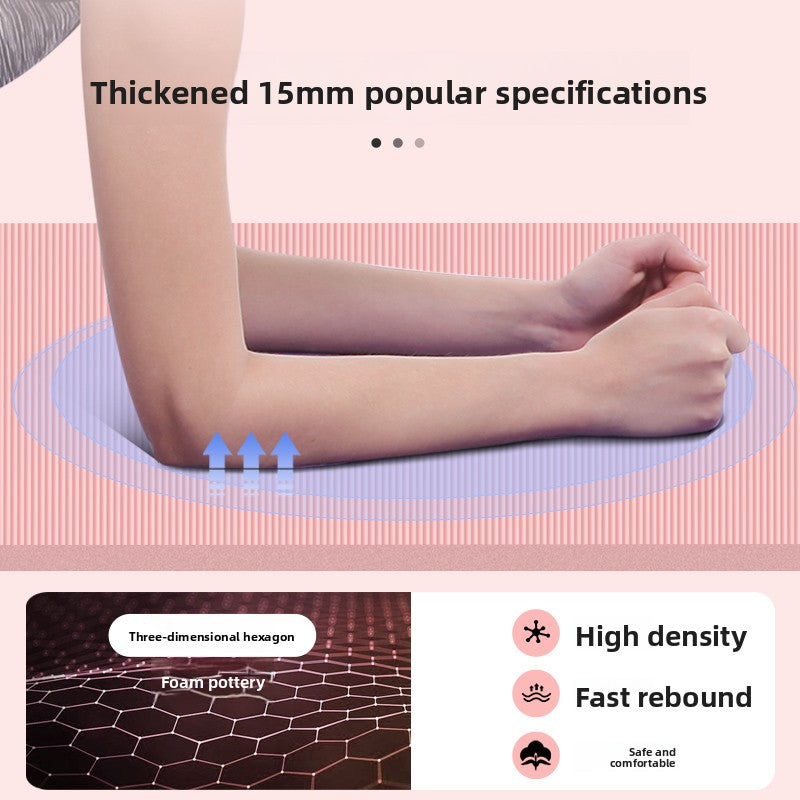 Beginner Yoga Mat Natural Rubber Non-Slip Exercise Mat